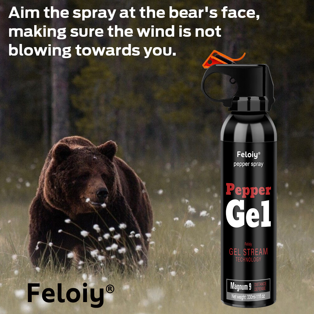 Feloiy Pepper Gel w/ Holster, Maximizes Target Acquisition, 11 oz