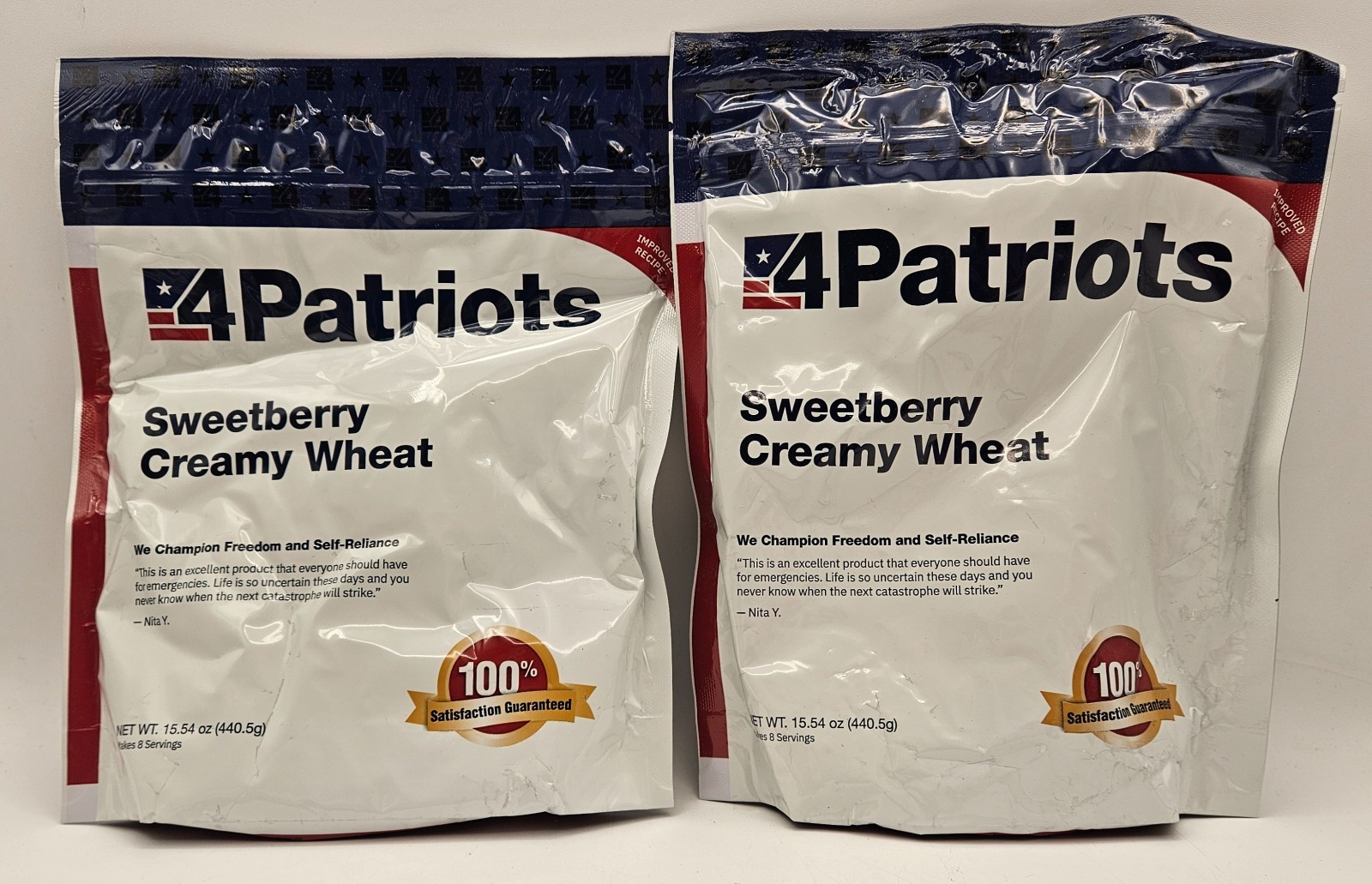 10 Pouches 4Patriots Emergency Survival Food 64 Servings Total Chicken Potatoes