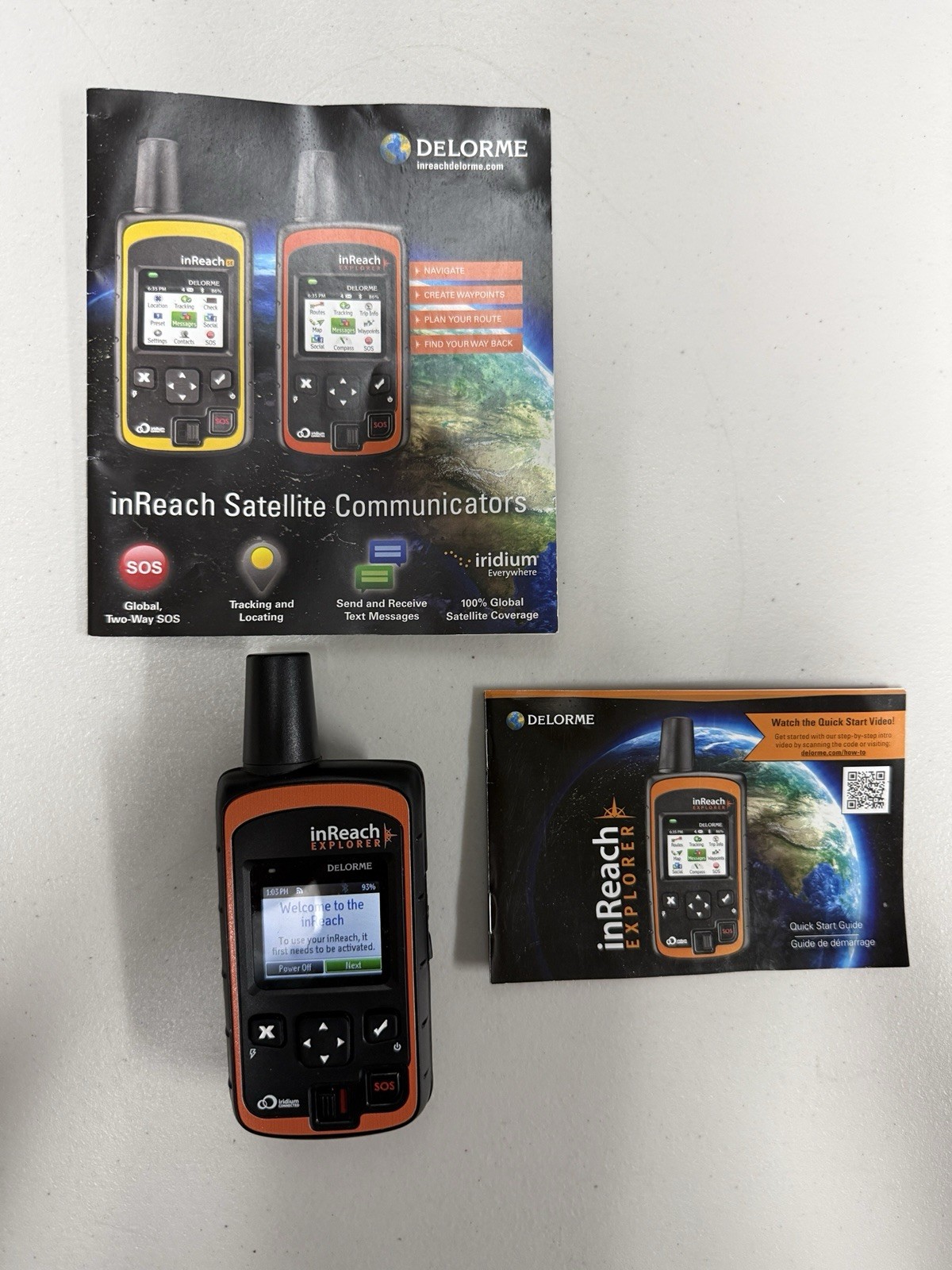 DeLorme InReach Explorer INRCH25 Satellite Iridium GPS Communicator