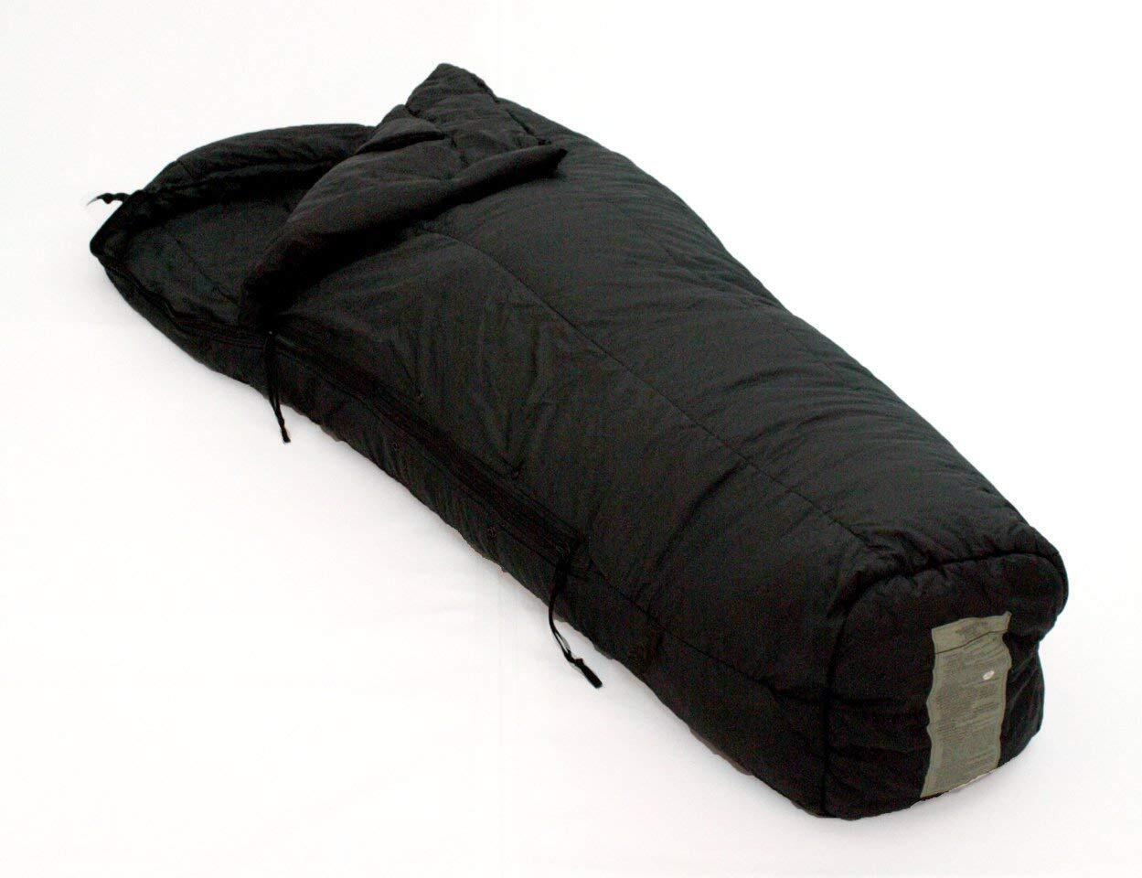 US Military Genuine Issue Intermediate Cold weather Sleeping Bag, Black, Used