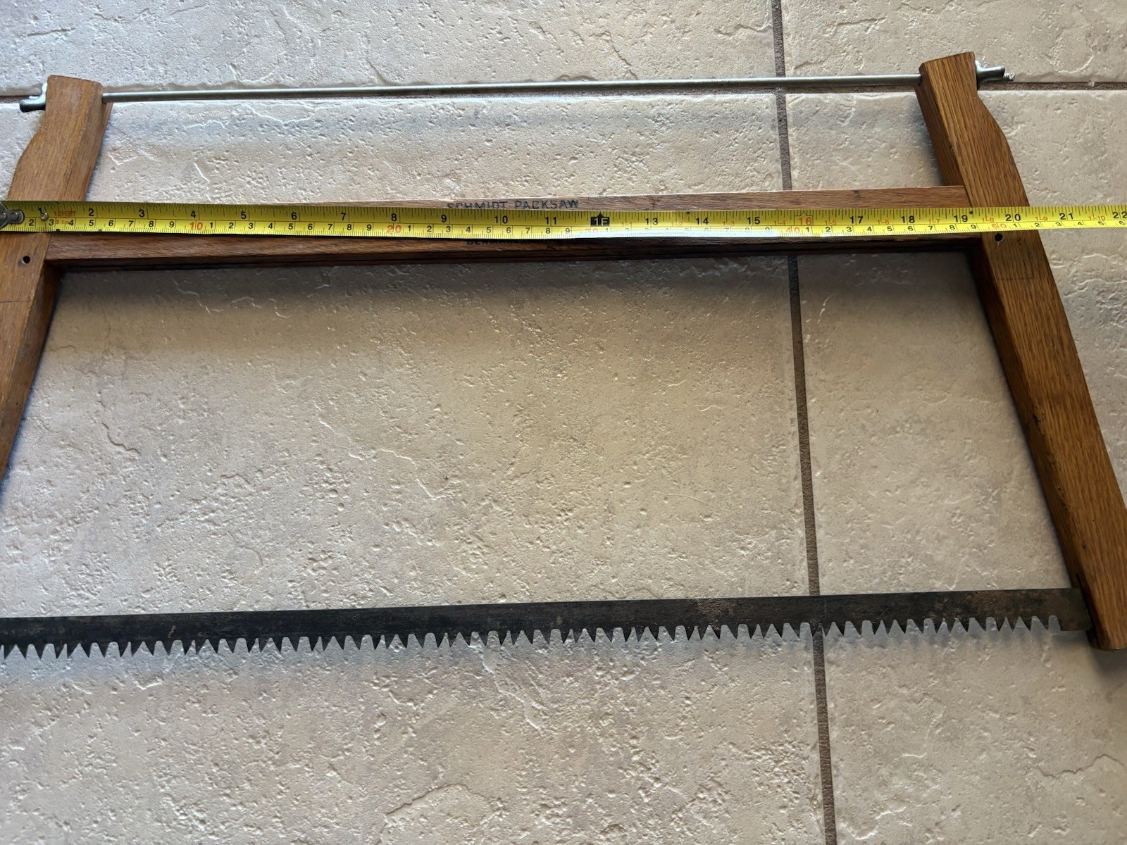 Vintage Original Schmidt Camping Packsaw Portable Bucksaw Maine Made USA Rare