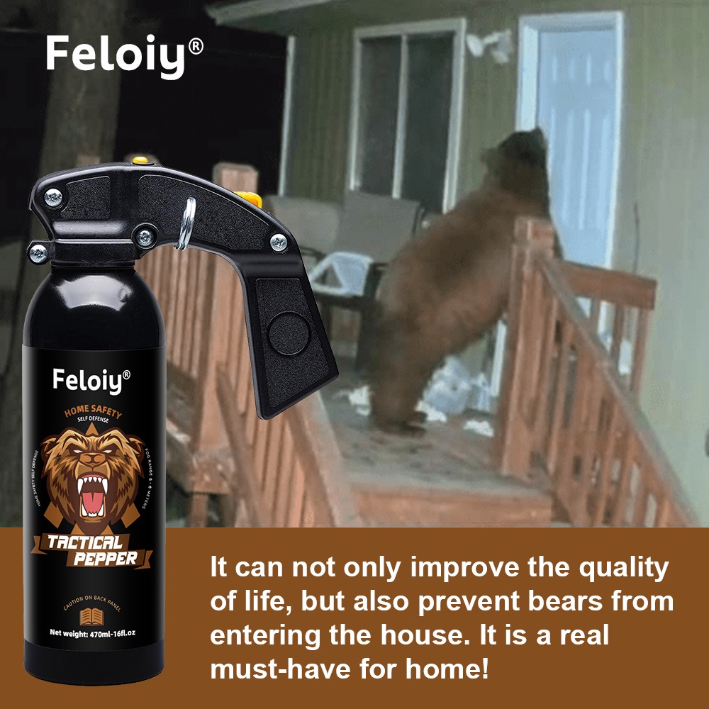 Feloiy Bear Repellent Spray Self Defense Security Protection 16oz Various Styles