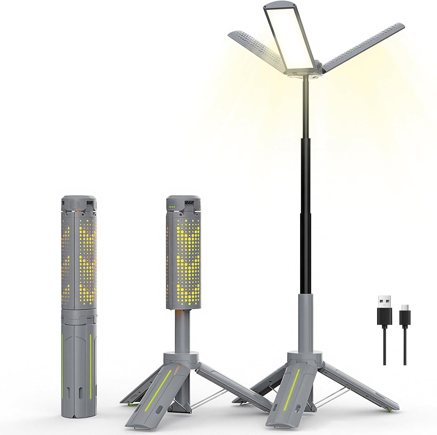 Telescopic Camping Lights with Stand, Survival Gear and Camping Essentials.