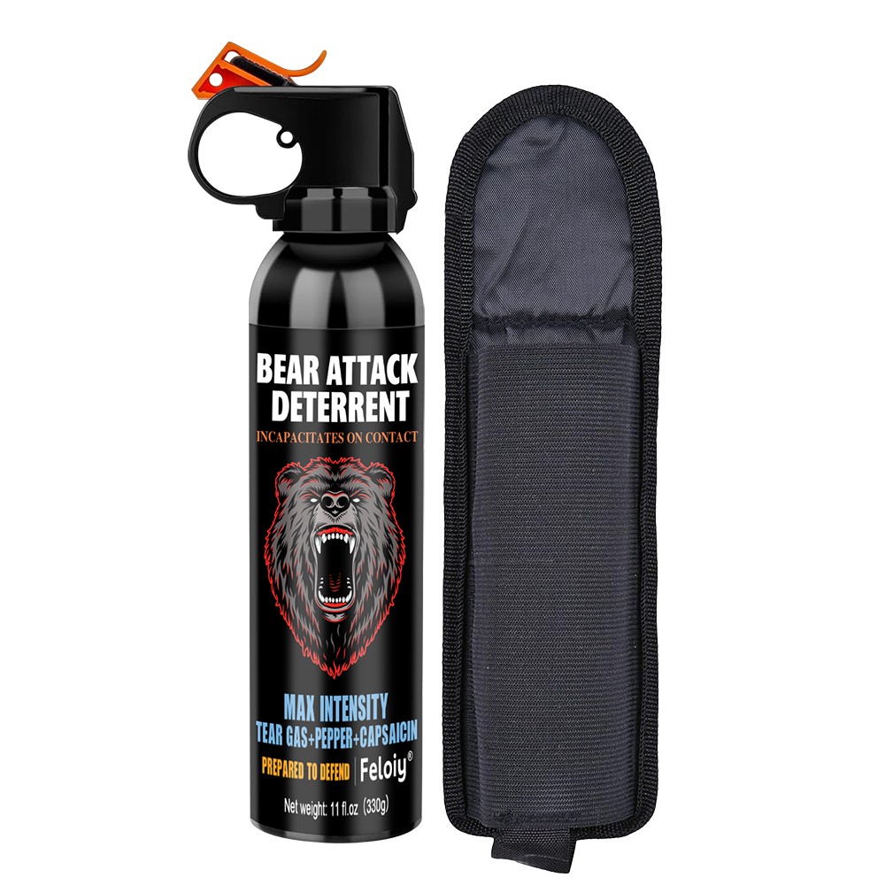 Feloiy 11 oz Bear Repellent Spray, Effective at 30 feet – 330g EPA Approved