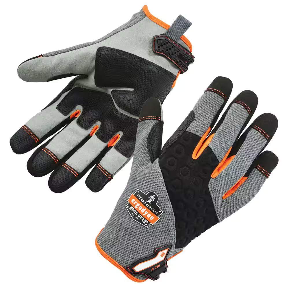 Proflex 710 Large Gray Heavy-Duty Utility Gloves