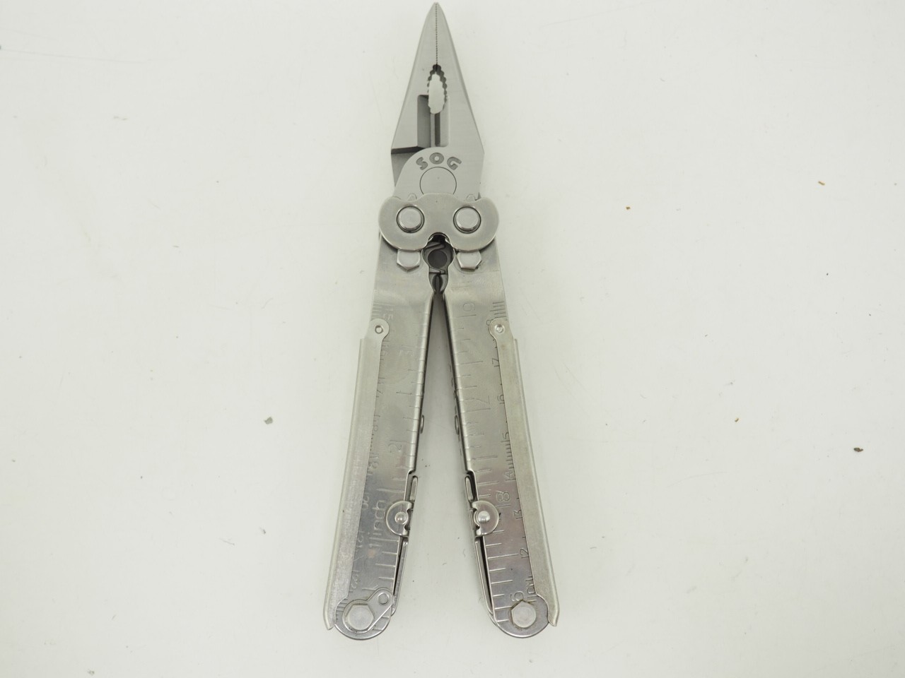 New! SOG Pocket Power Plier Folding Multi Tool w/ Box Made in USA Silver