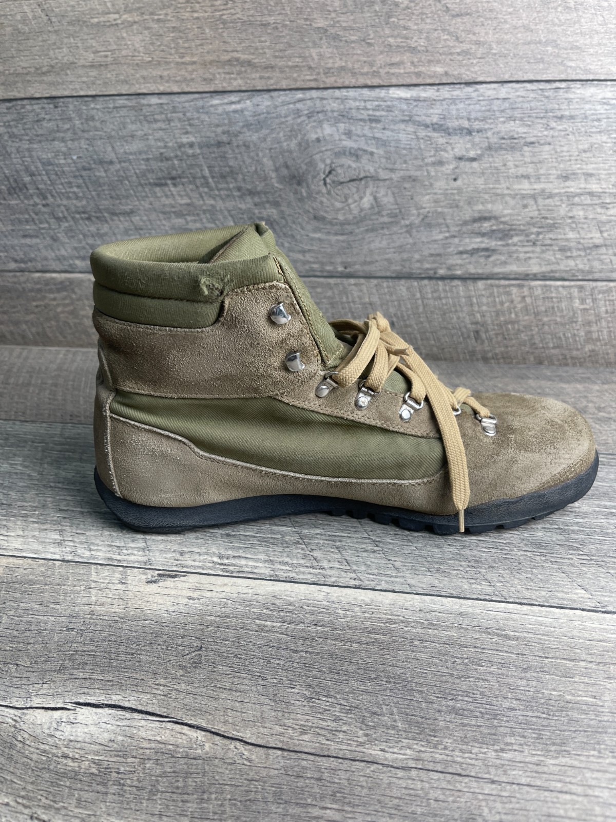 Asolo Sport K-SB Mens US 10 Hiking Boots Olive Green Brown Suede Lace Up Ankle