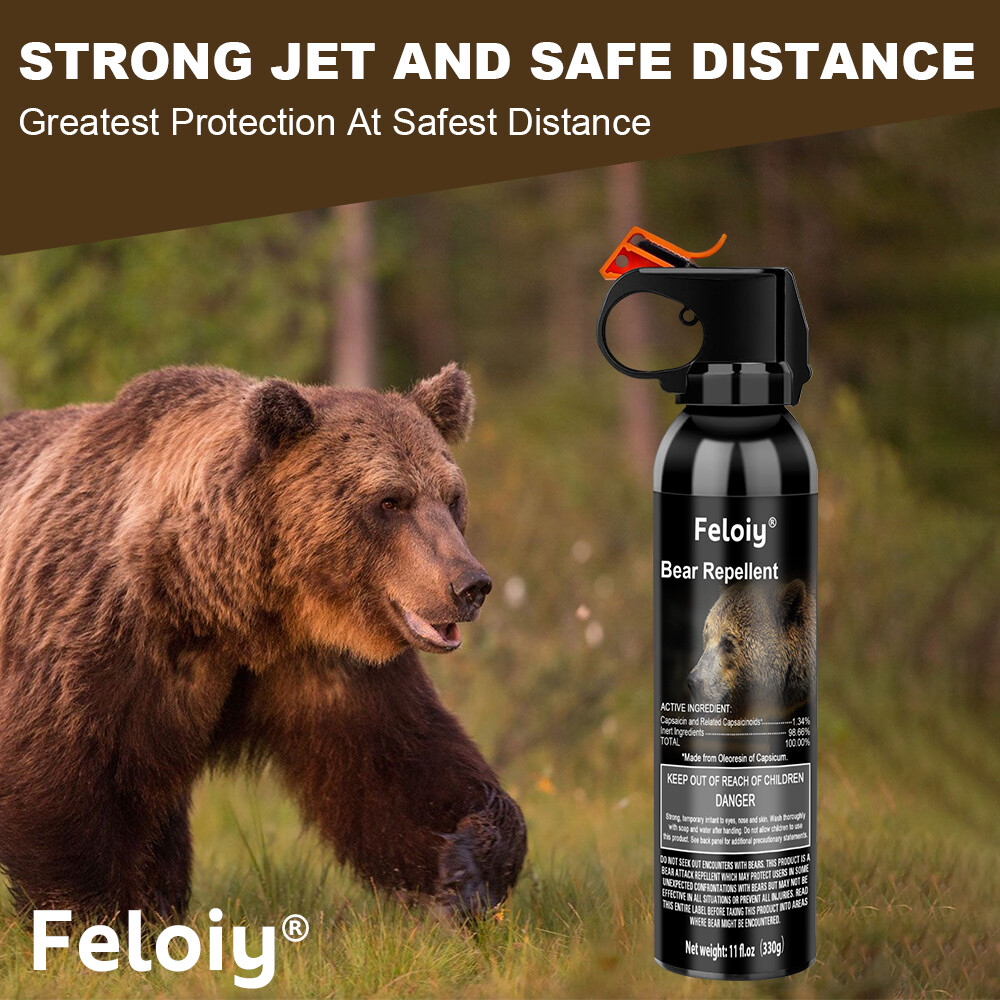 Feloiy Bear Spray Combo 11oz To Protect Yourself Against Any Bear Species