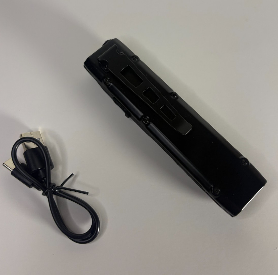 Rechargeable Ultra Bright Flashlight- 1000 lumens LED Ergonomic-Side Clip