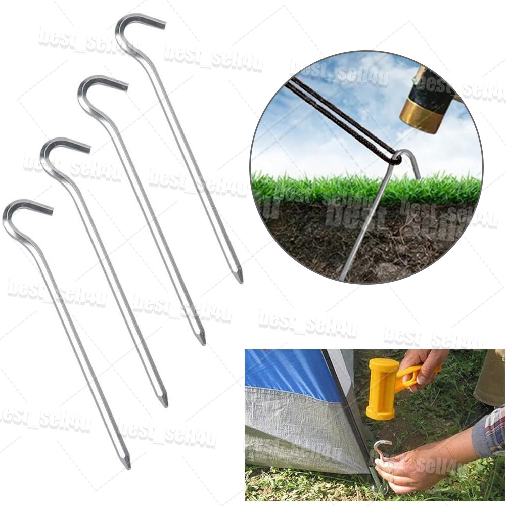 Reflective Guy Lines 4mm Tent Cords Aluminum Tent Stakes Pegs Adjuster Tensioner