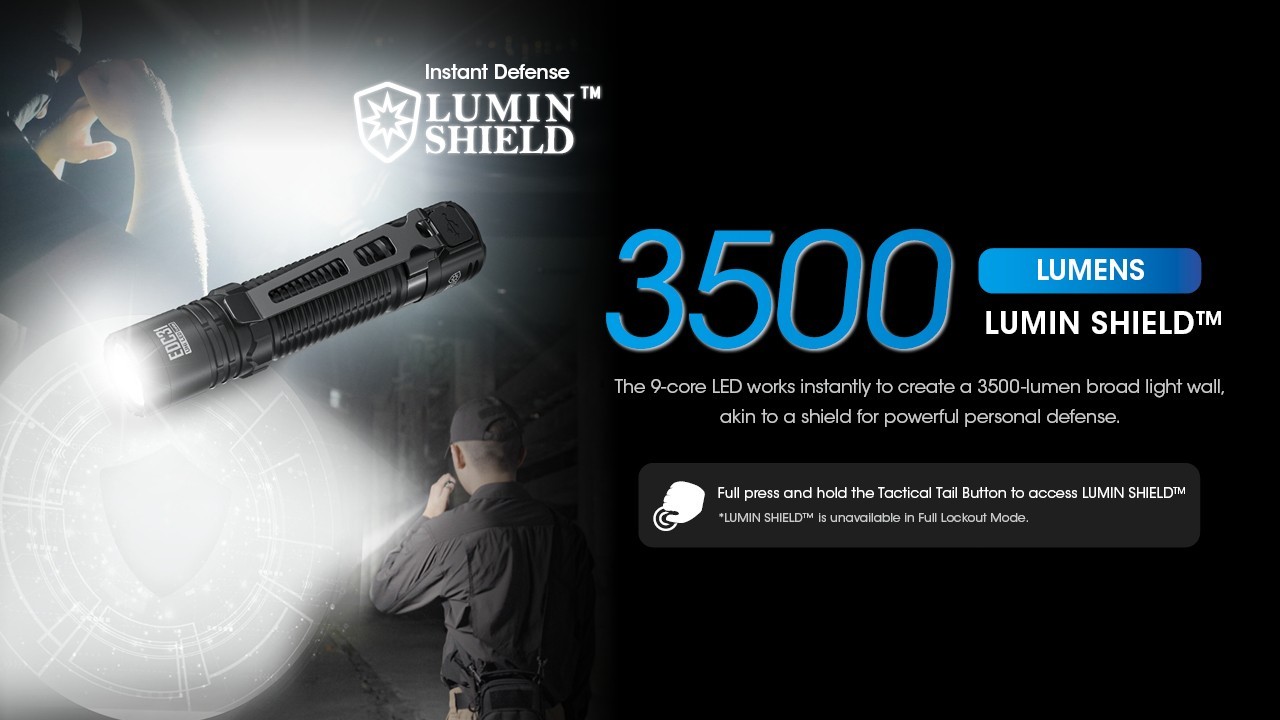 Nitecore EDC31 Torch 3500 LM USB-C Rechargeable Compact Tactical EDC Flashlight