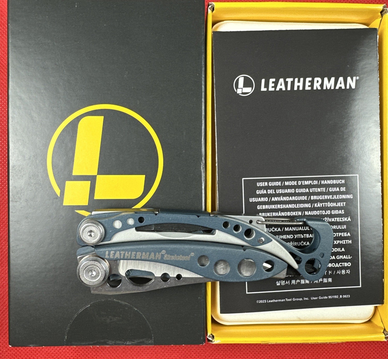 Retired New In Box Denim Blue Leatherman Skeletool. Collect. (Not From China)