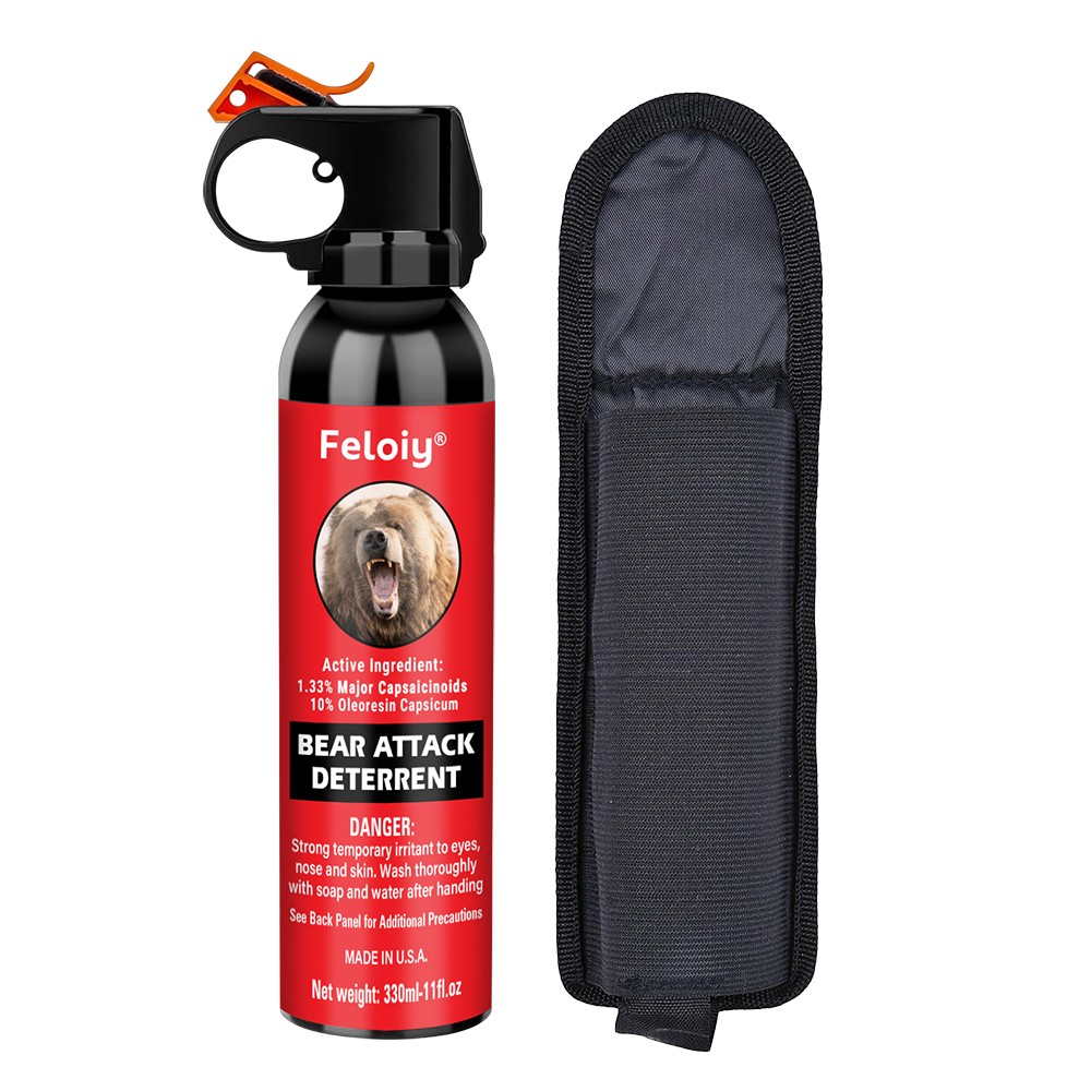 Feloiy 11 oz Bear Repellent Spray, Effective at 30 feet – 330g EPA Approved