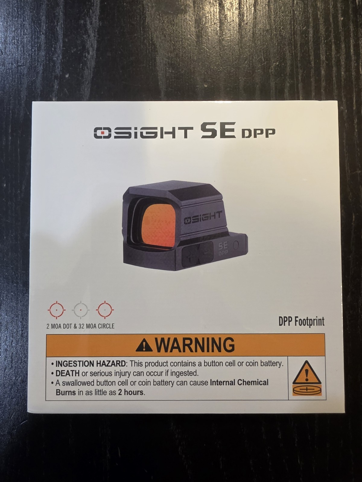 Osight SE DPP Enclosed Red Dot DPP Footprint 2 MOA. ***NEW*** EDC