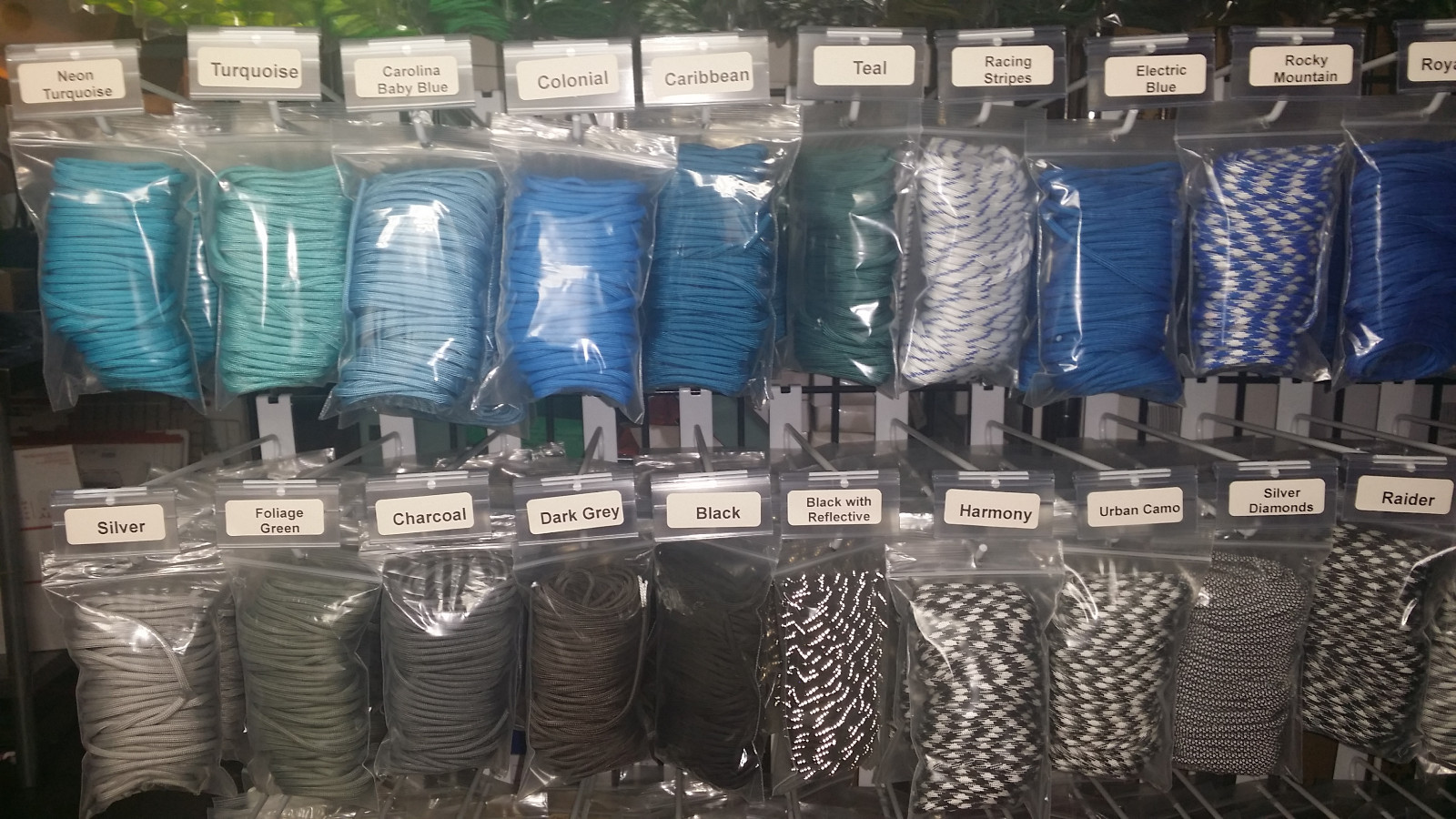 5 Color Lot of Paracord 100 Foot 550 lb 7 Strand for Camping Survival Bracelets