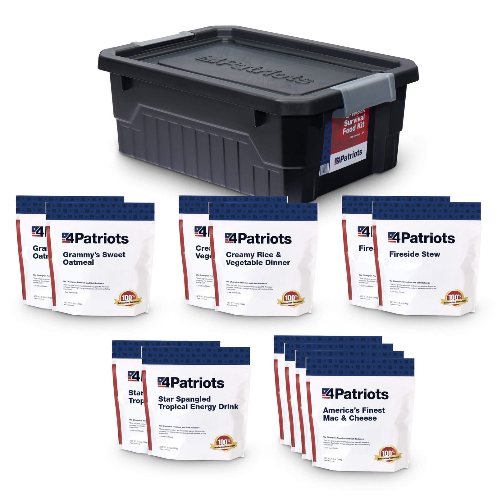 2-Week Survival Food Kit: Emergency Food Supply Designed to Last 25 Years, 84…