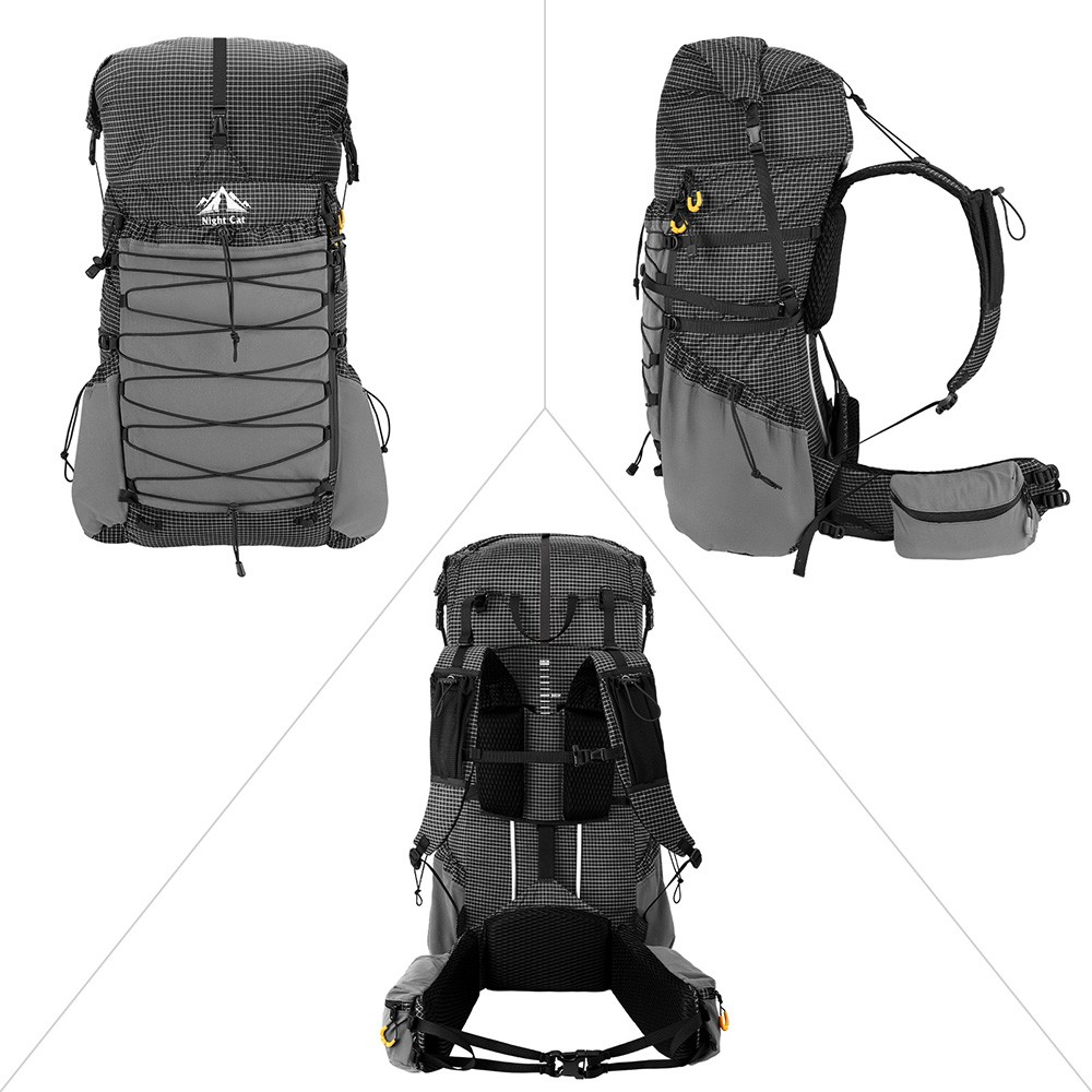 Internal Frame Camping Backpack 70L Lightweight Hiking Pack with Rain Cover