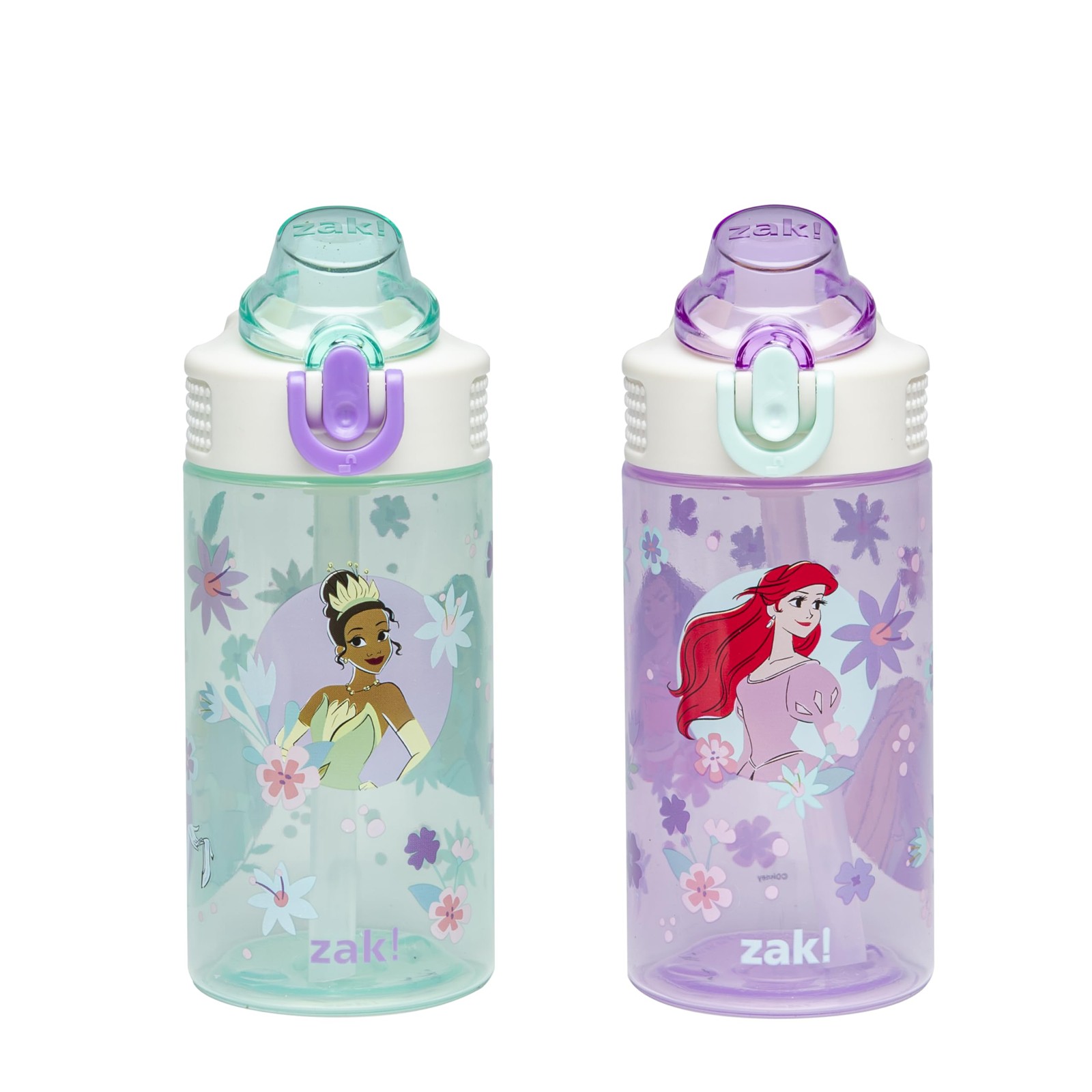 Disney Princess Sage Kids Water Bottle For School or Travel, 16oz Durable Pla…
