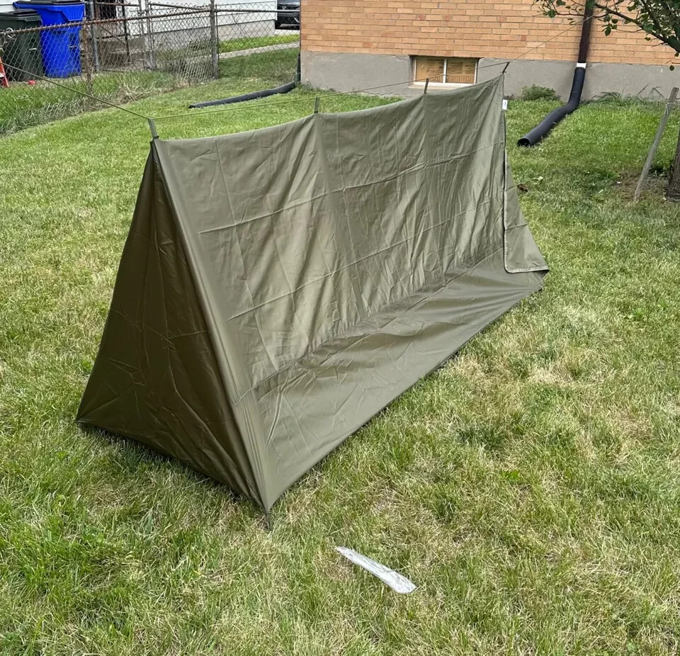 Hideout 1-Man Compact Zipper Tent Floor Camping Hiking Backyard One Person 7’x30