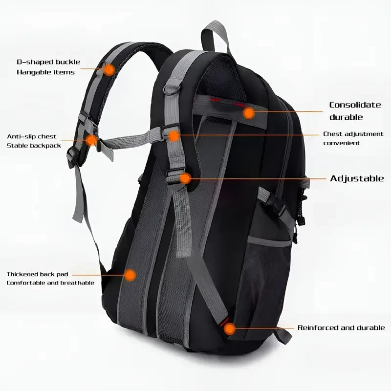40L Large Waterproof Backpack Bag Camping Walking Hiking Outdoor Travel Rucksack