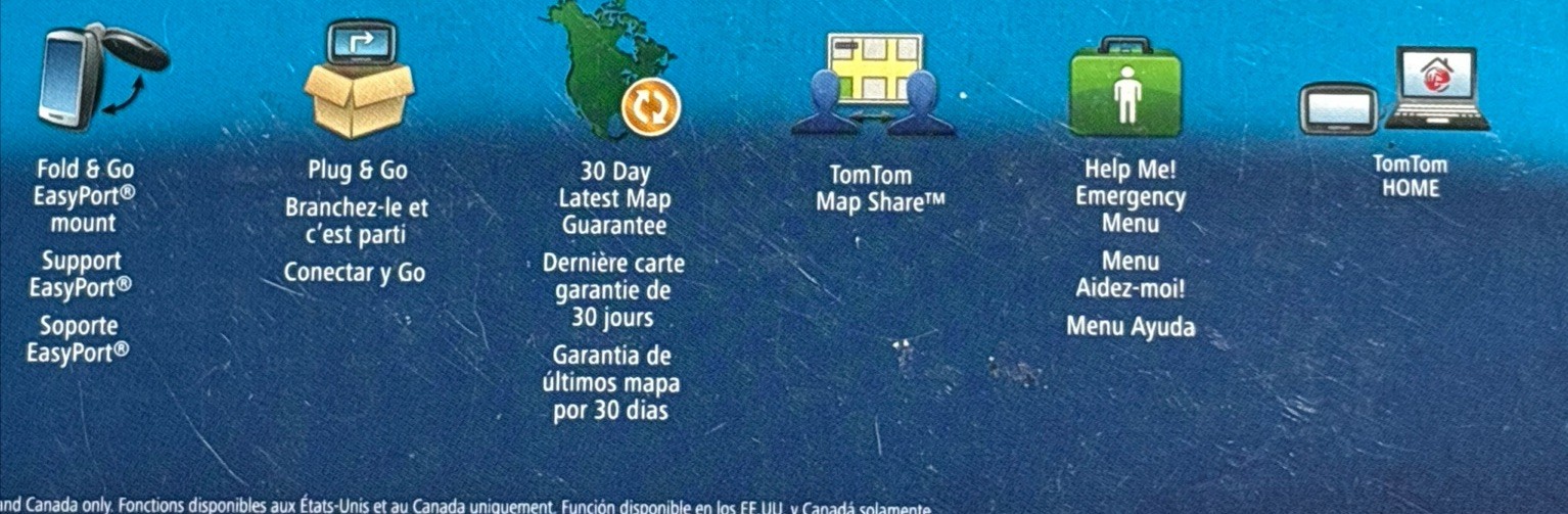 TomTom XXL 540-T with Preloaded Maps of US, Canada and Mexico 5” Touchscreen