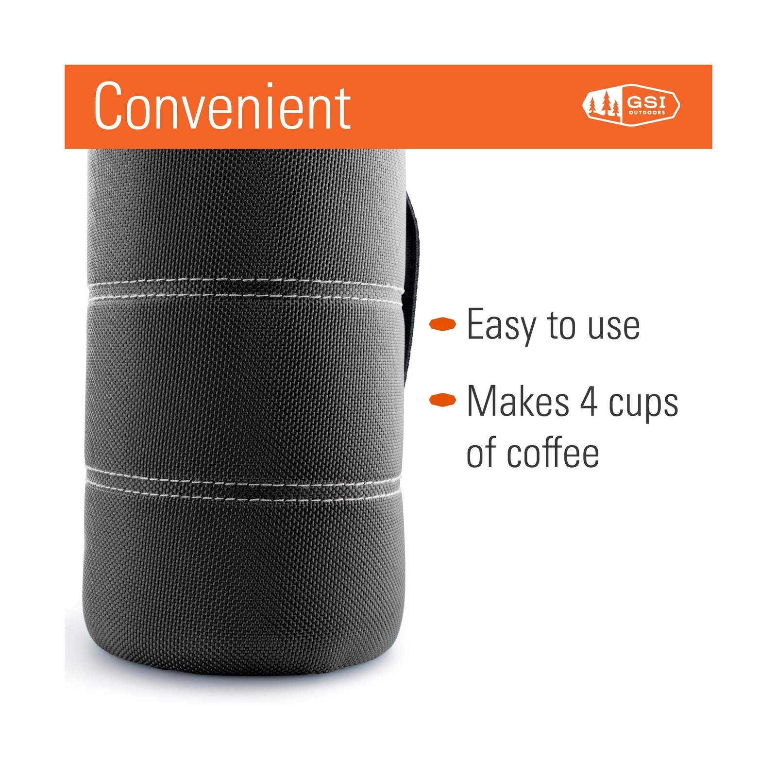 GSI Outdoors, 30 Fl Oz JavaPress, French Press Coffee Maker for Camping and T…