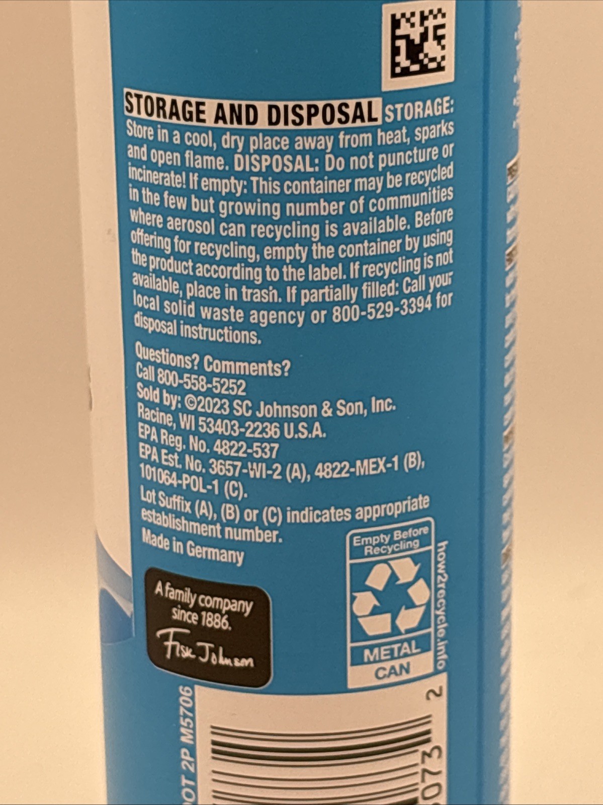 OFF! Insect Repellent Aerosol for Adults & Kids, Fragrance-Free Bug Spray 5oz