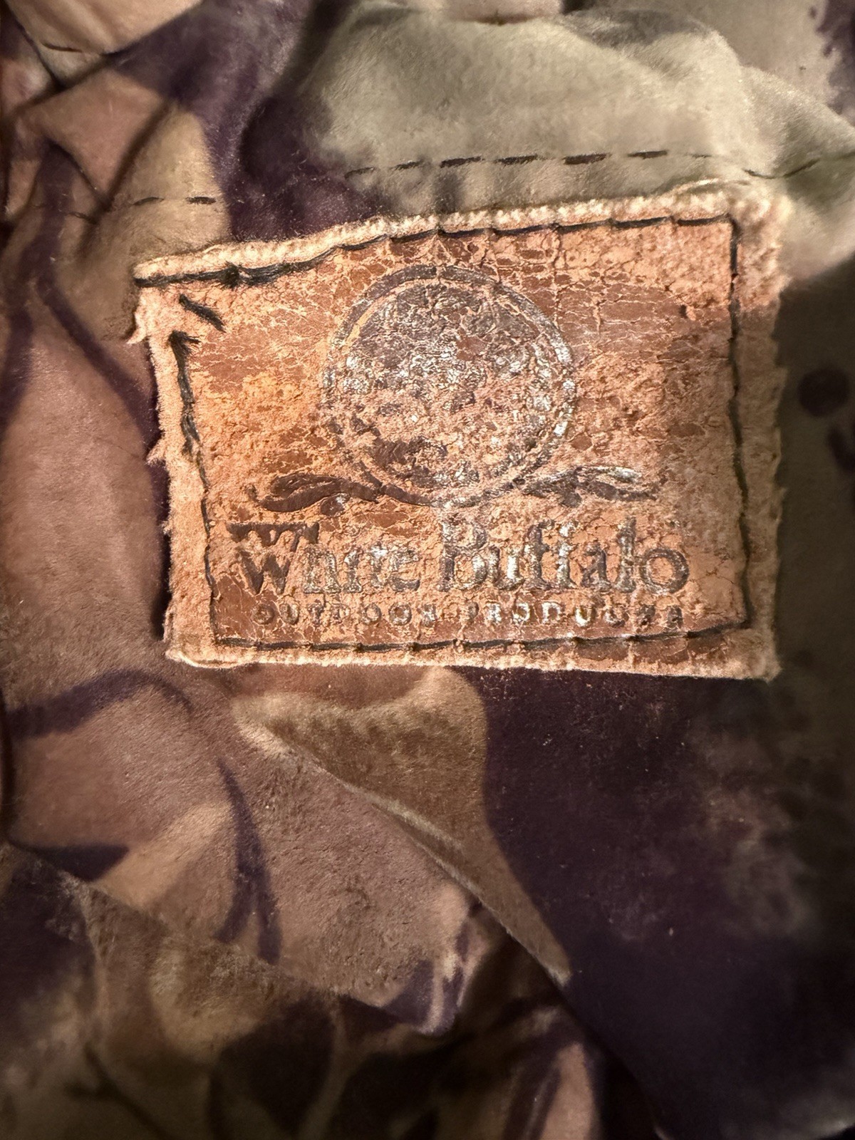 Vintage White Buffalo Outdoor Products Leg Gaiters Advantage Timber Camo Muffs
