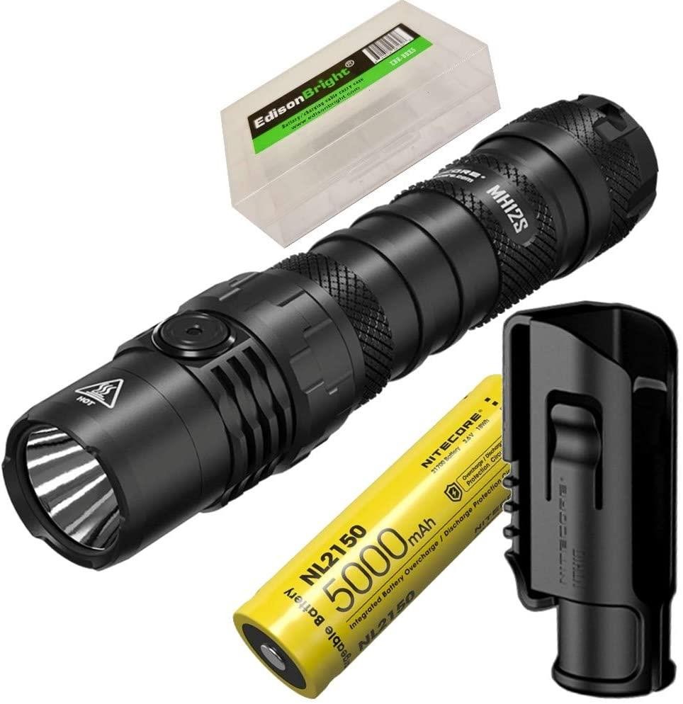 Nitecore MH12S 1800 Lumen USB-C Rechargeable LED Tactical Flashlight with 5000mA