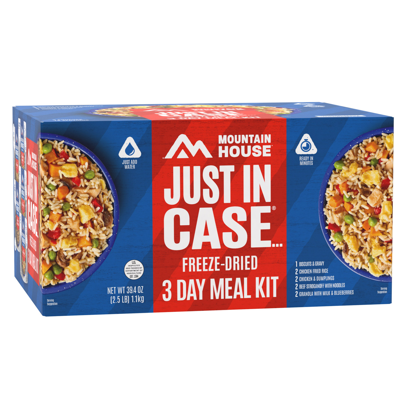 FREEZE DRIED EMERGENCY FOOD SUPPLY MOUNTAIN HOUSE MEALS SURVIVAL KITS ~ 3 DAYS ~