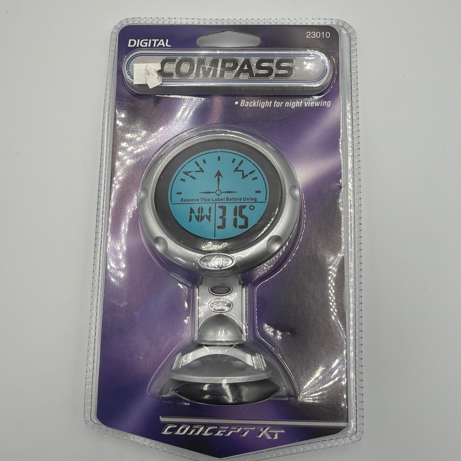 Concept XT Digital Compass 23010 Dashboard Backlight Suction Cup New Sealed