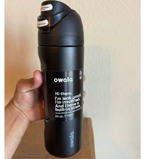 Owala 24 oz Insulated Water Bottle | Leakproof Flip Straw | 10 Colors