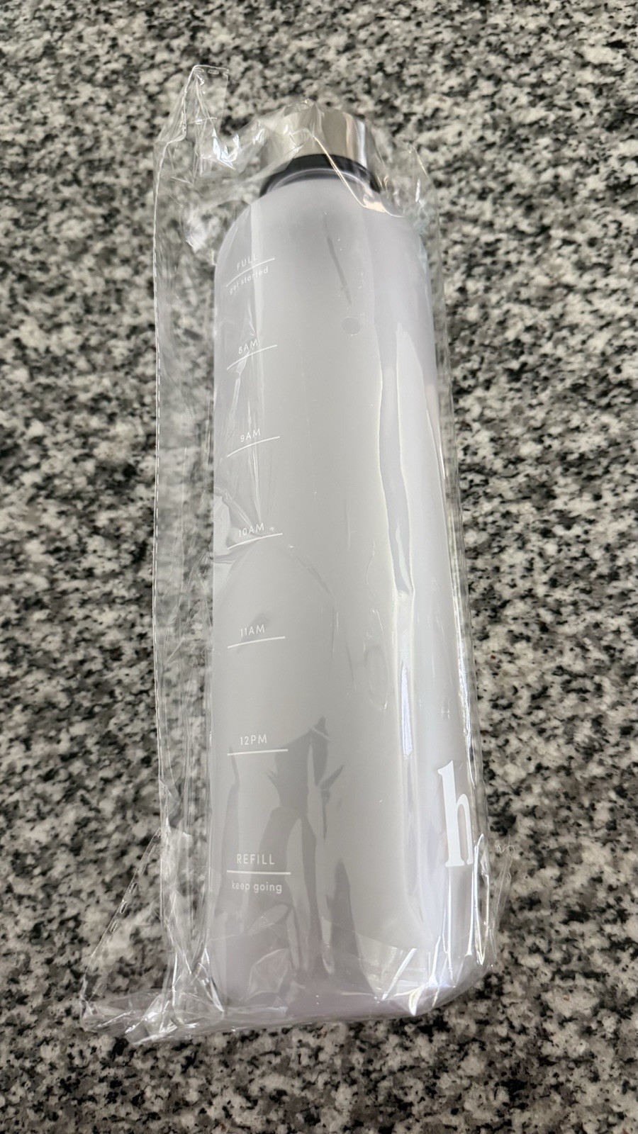 Hims & Hers Water Bottle 11” Limited Edition Frosted BPA Free Hydration Sealed