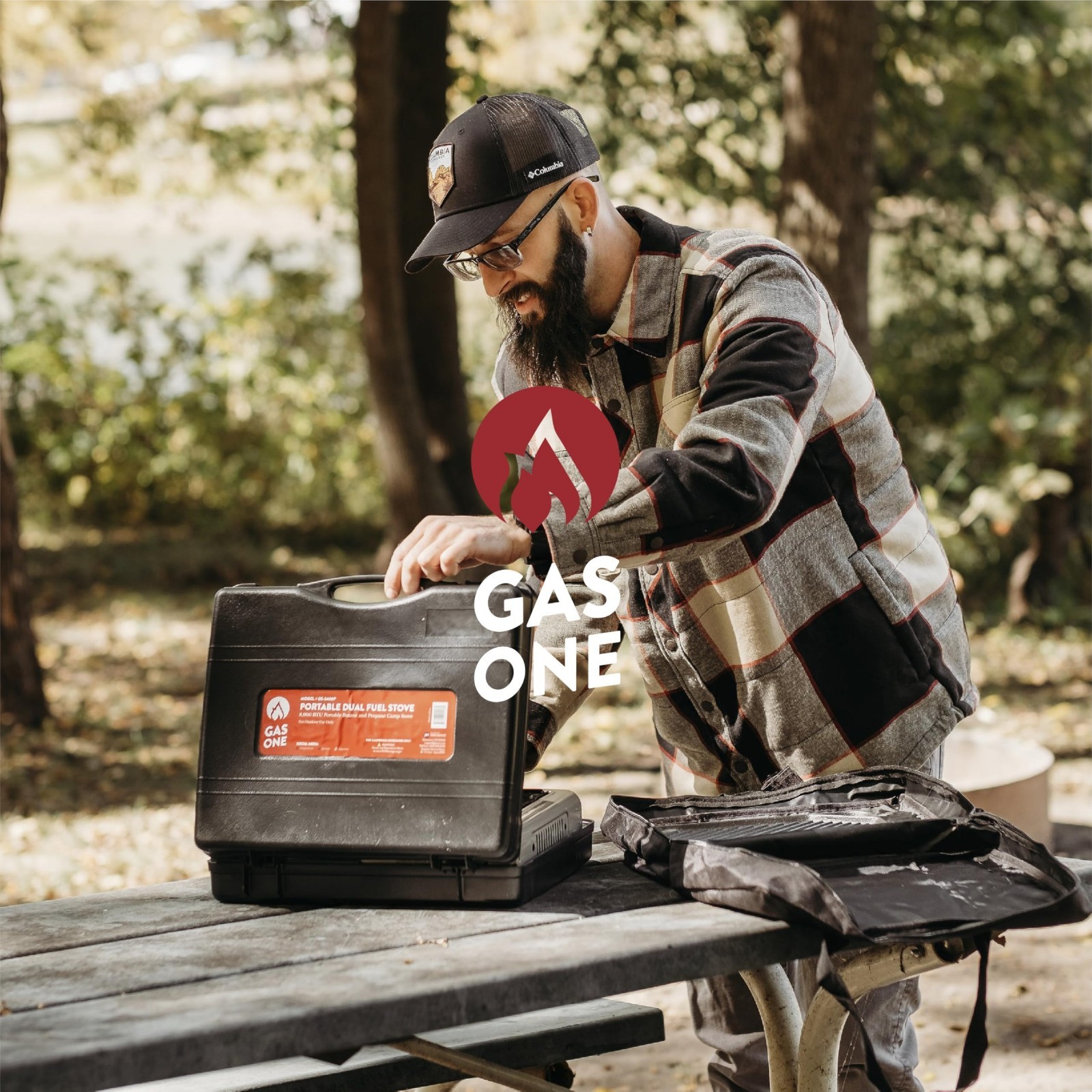 Portable Dual Fuel Camping Stove – Propane & Butane, Compact with Carrying Case,
