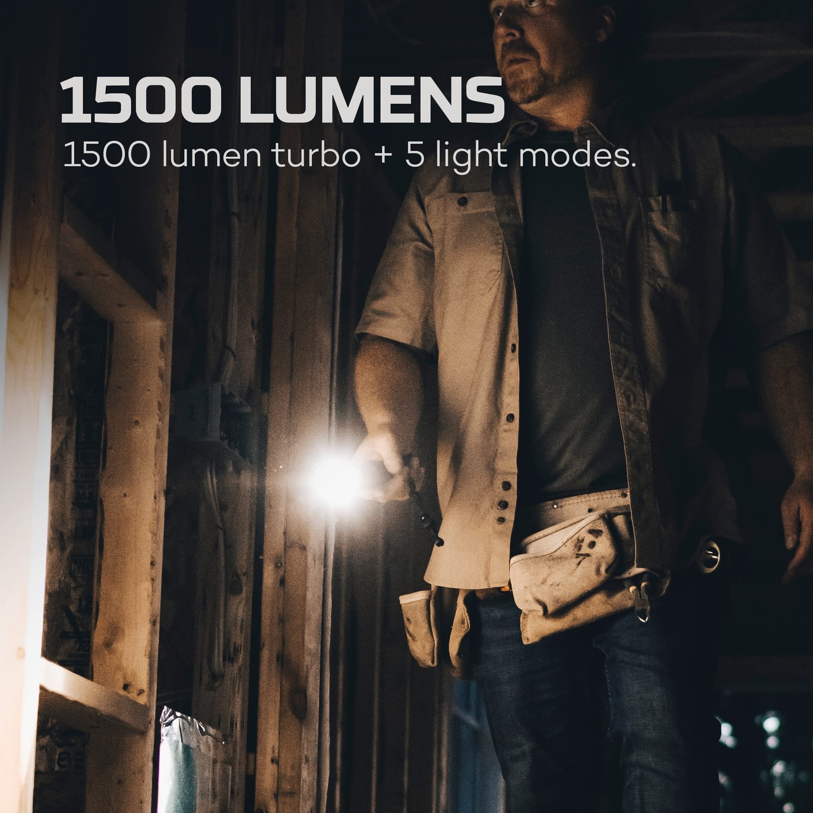 NEBO Master Series FL1500 Rechargeable Flashlight | 1500 Lumens on Turbo, 5