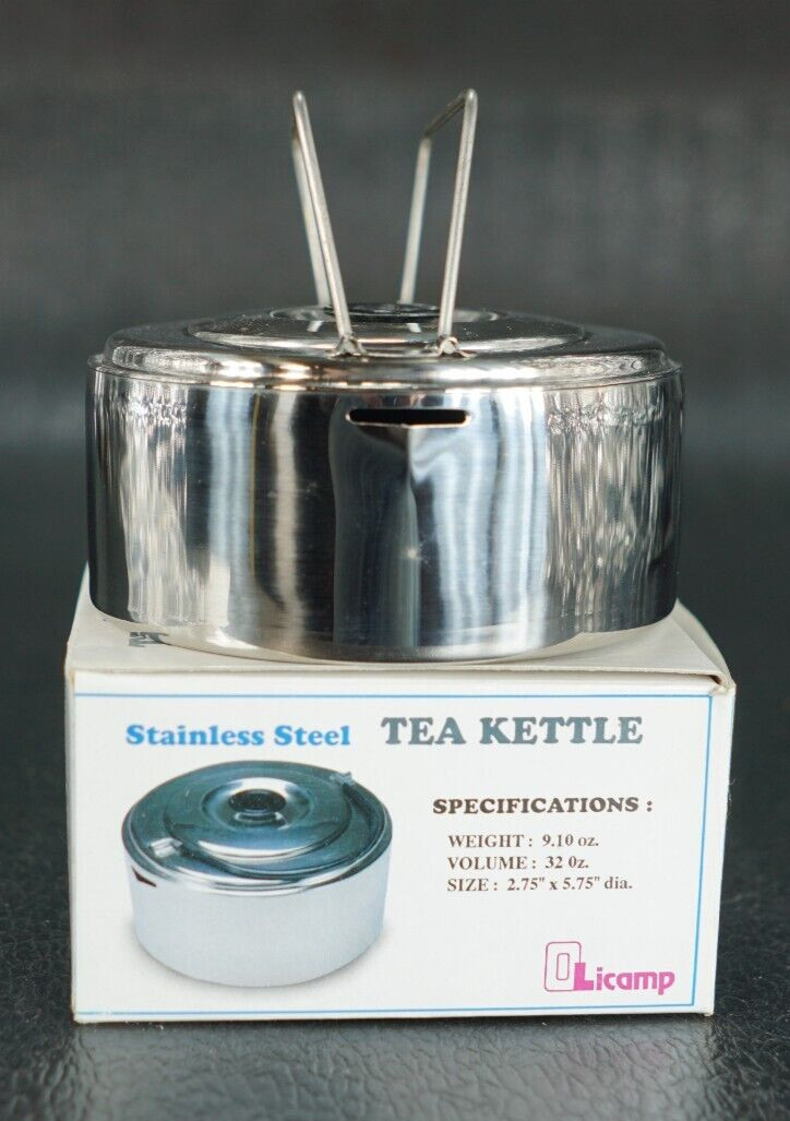 Olicamp Teapot Tea Coffee Kettle Camping Hiking Survival NOS Korea Made 32oz