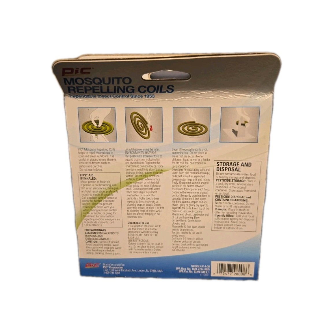 5 Packs Of 4 Coils Mosquito Repellent Coils (4-Pack)