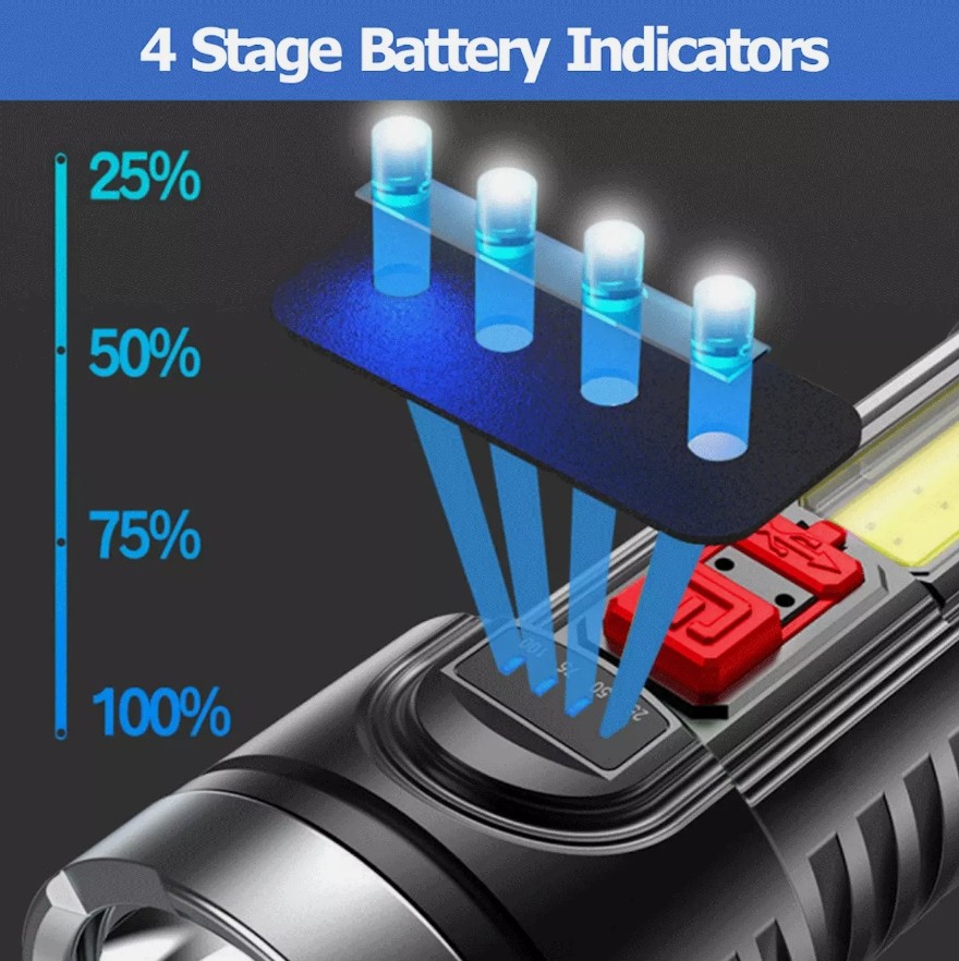 Super Bright 999000000 LM LED Torch Tactical Flashlight Lantern Rechargeable US
