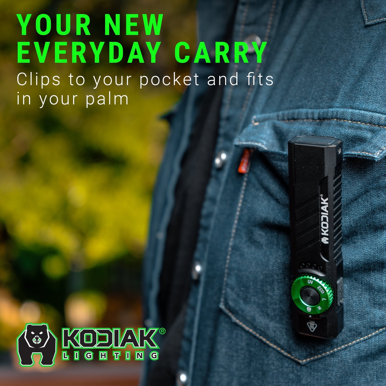 Kodiak Krux 1200-Lumen LED Work Light, USB-C Rechargeable Portable Flashlight wi