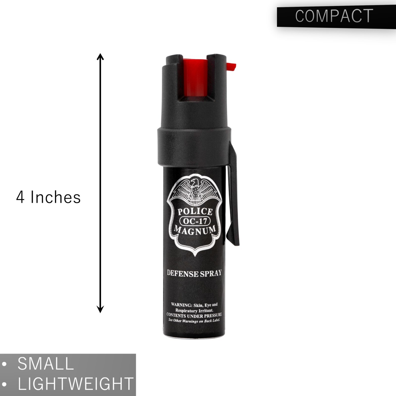 5 Police Magnum pepper spray .75oz pocket clip self defense security protection