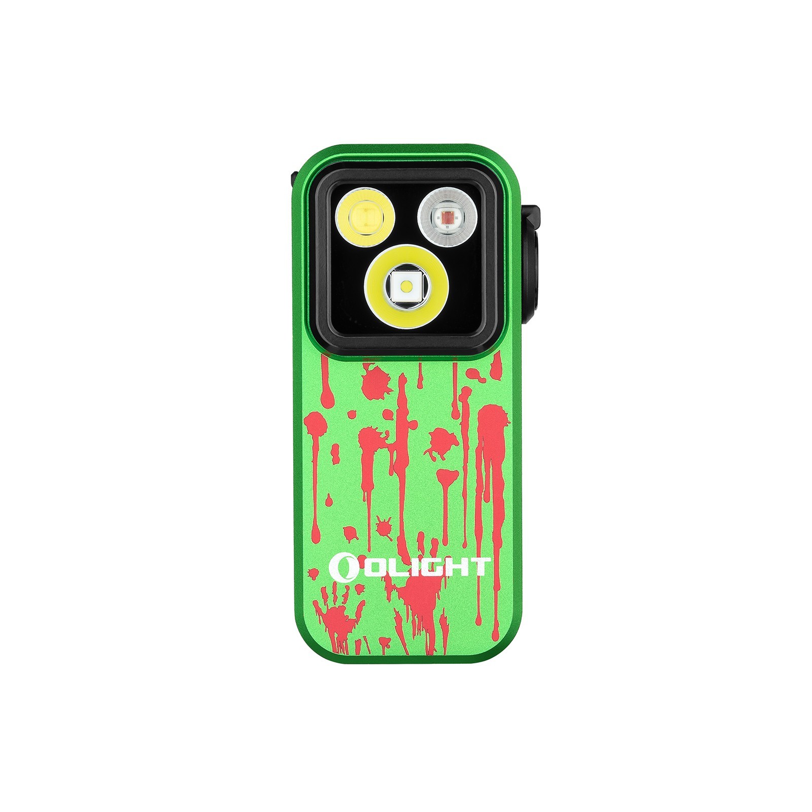 Olight Oclip Pro Zombie Green Clip on Flashlight, Floodlight Spotlight/Red Light