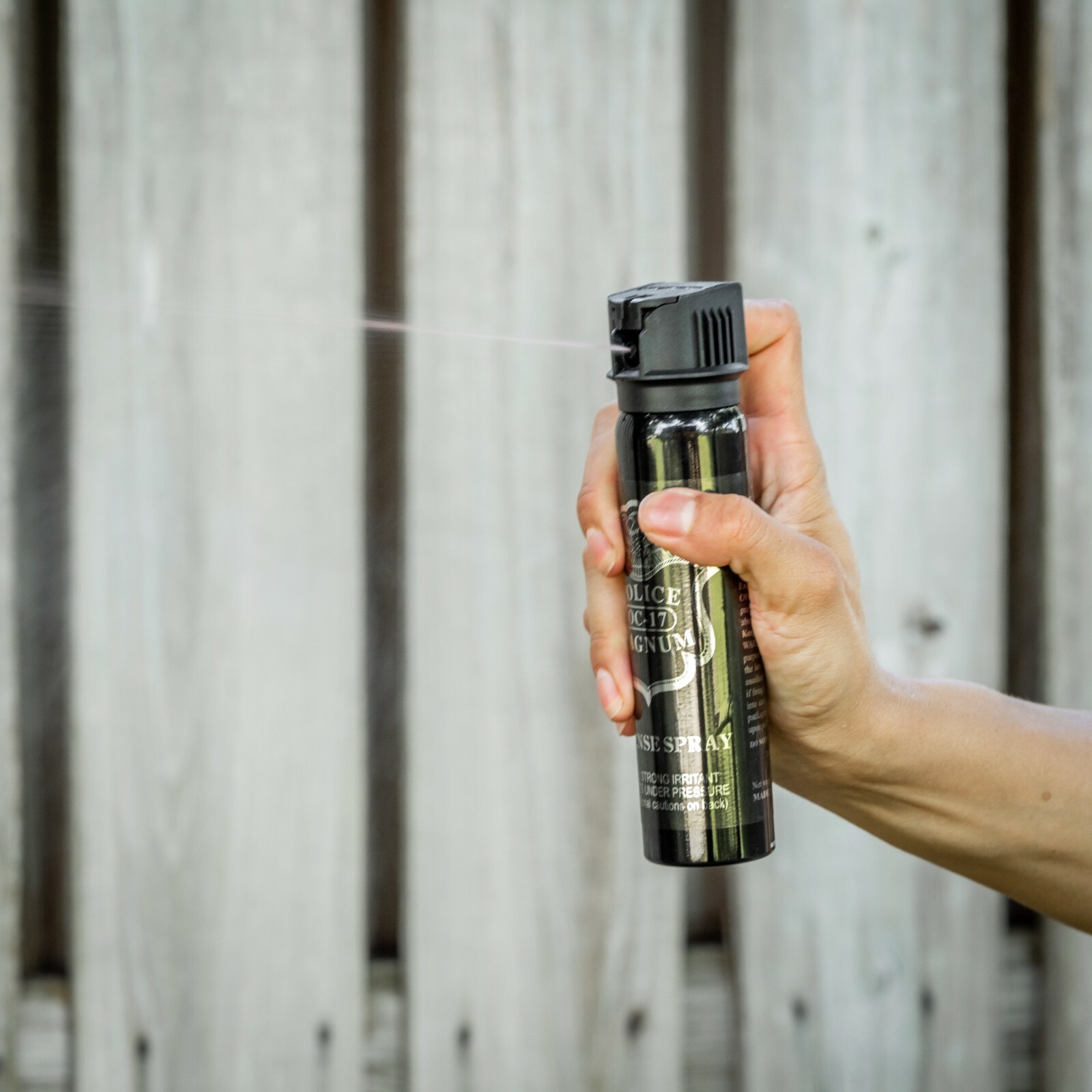 5 POLICE MAGNUM Pepper Spray Self Defense Security 5oz FlipTop Stream Tactical