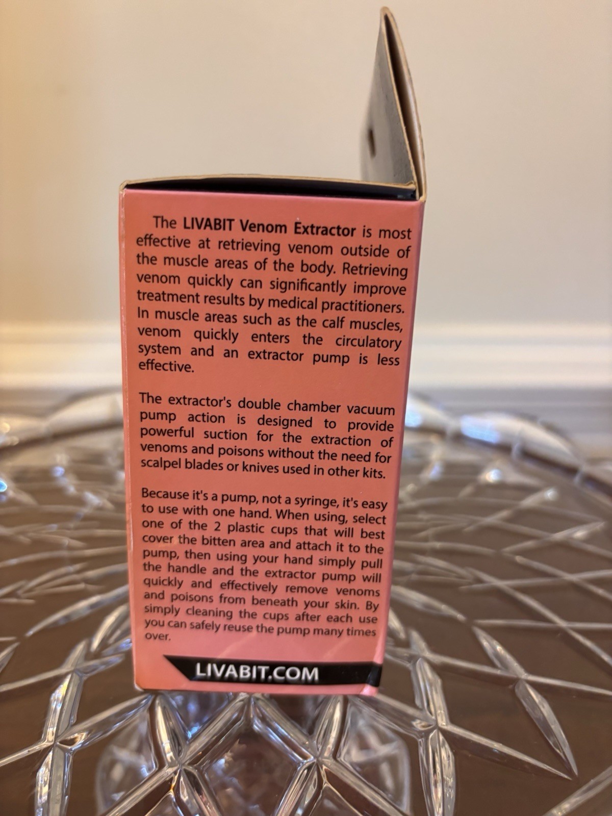 New In Box- Livabit Extractor Bite And Sting Suction Pump-First Aid Safety Tool