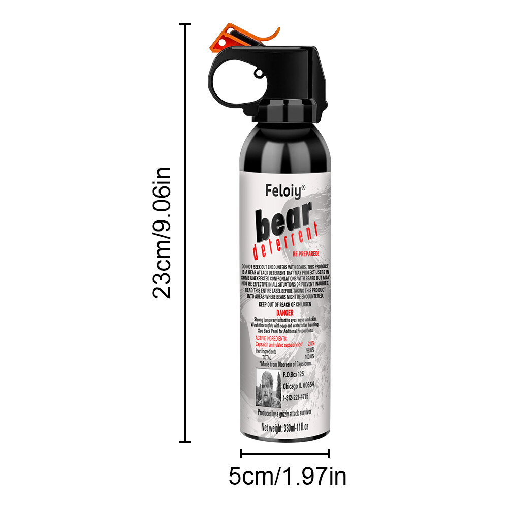Feloiy Pepper Spray, 1 PACK, 11 oz Cans, 30 ft Range, NEW
