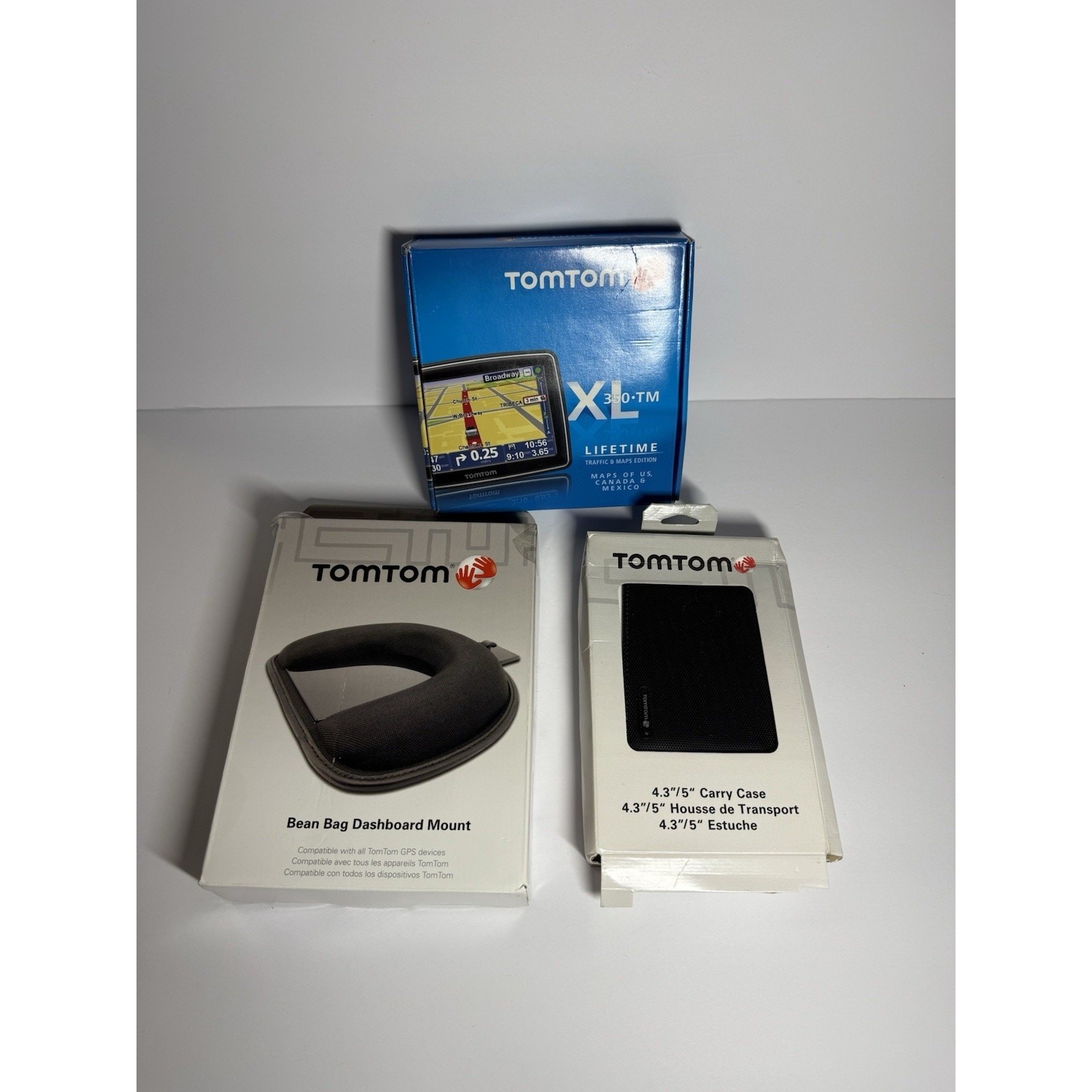 TomTom XL 350 Car GPS Navigator USA Canada Mexico Canada Lifetime 350 Bundle New