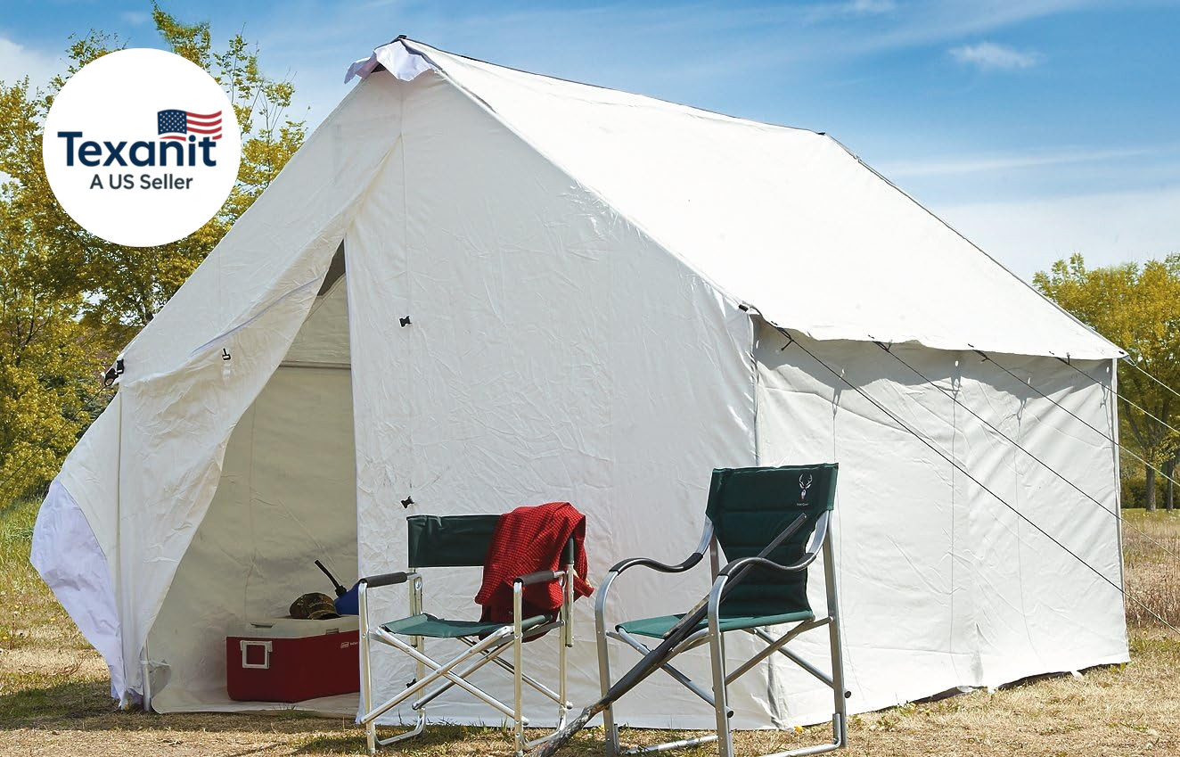 10X12′ Canvas Wall Tent Floor, Heavy-Duty PVC Flooring
