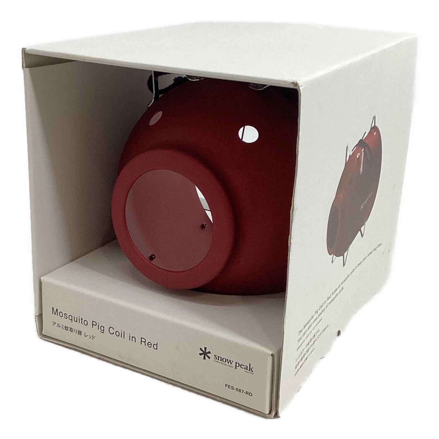 Snow Peak Aluminium Mosquito Coil Holder Pig Red 2023 Limited FES-087-1-RD