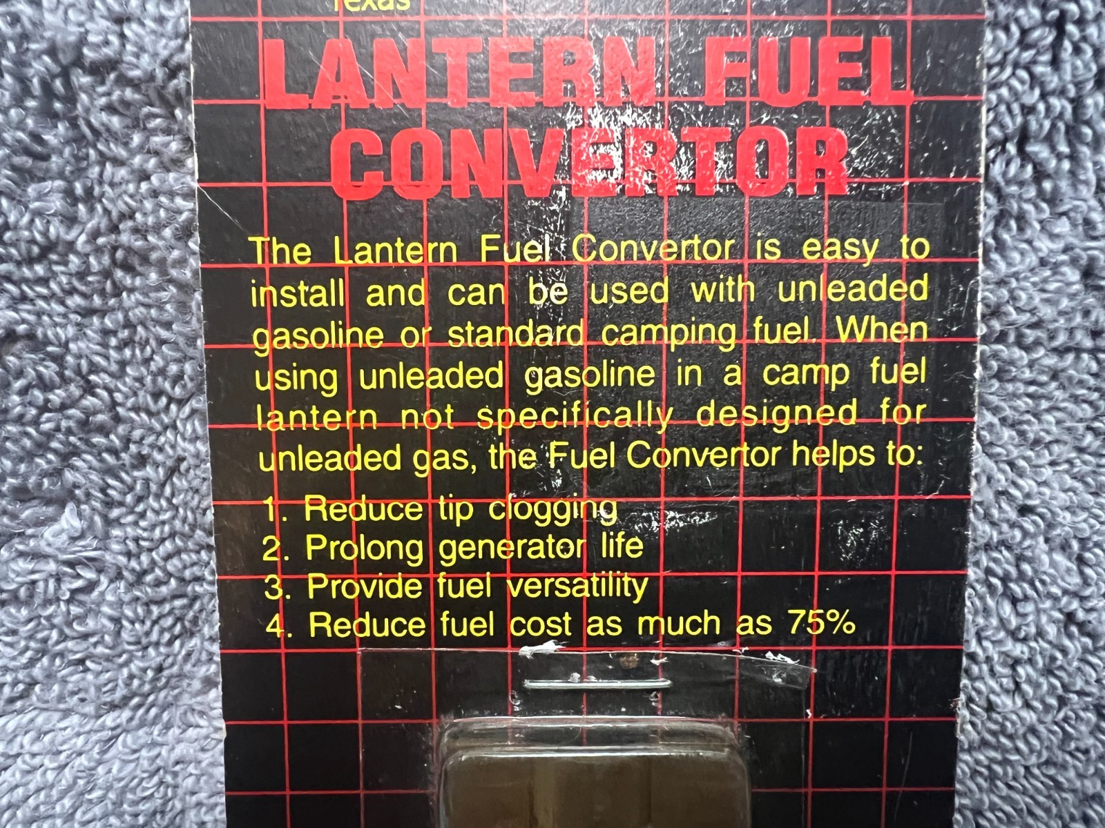 NOS Coleman Gas Lantern Fuel Converter E-Z Camping Model 0418