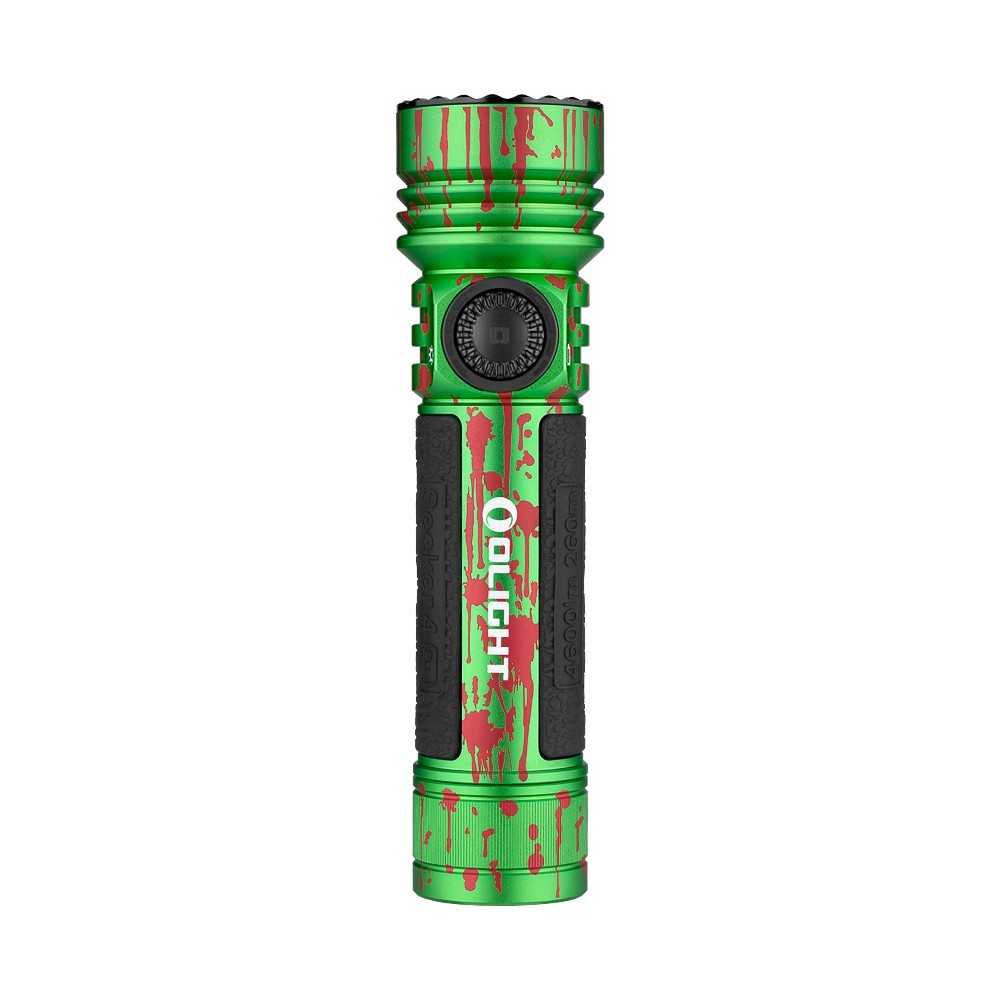 Olight Seeker 4 Pro Zombie Green Flashlight, Versatile Holster, 4600 Lumens, CW