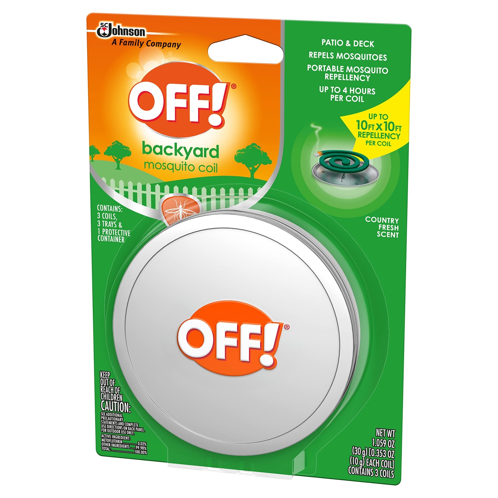 Off! Patio And Deck Coil Tin 1 CT (Pack of 1) 1 Count (Pack of 1)